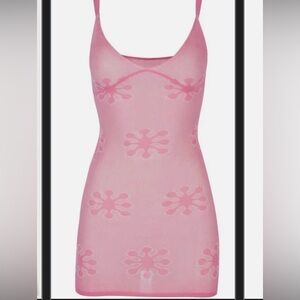 Asta resort Pink Floral Mini Dress Xs revolve